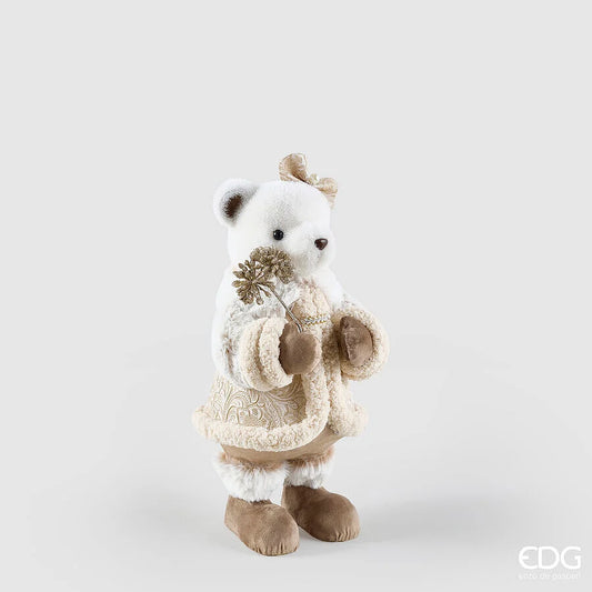 EDG Enzo De Gasperi | Decoro Natalizio Orso con Cappotto
