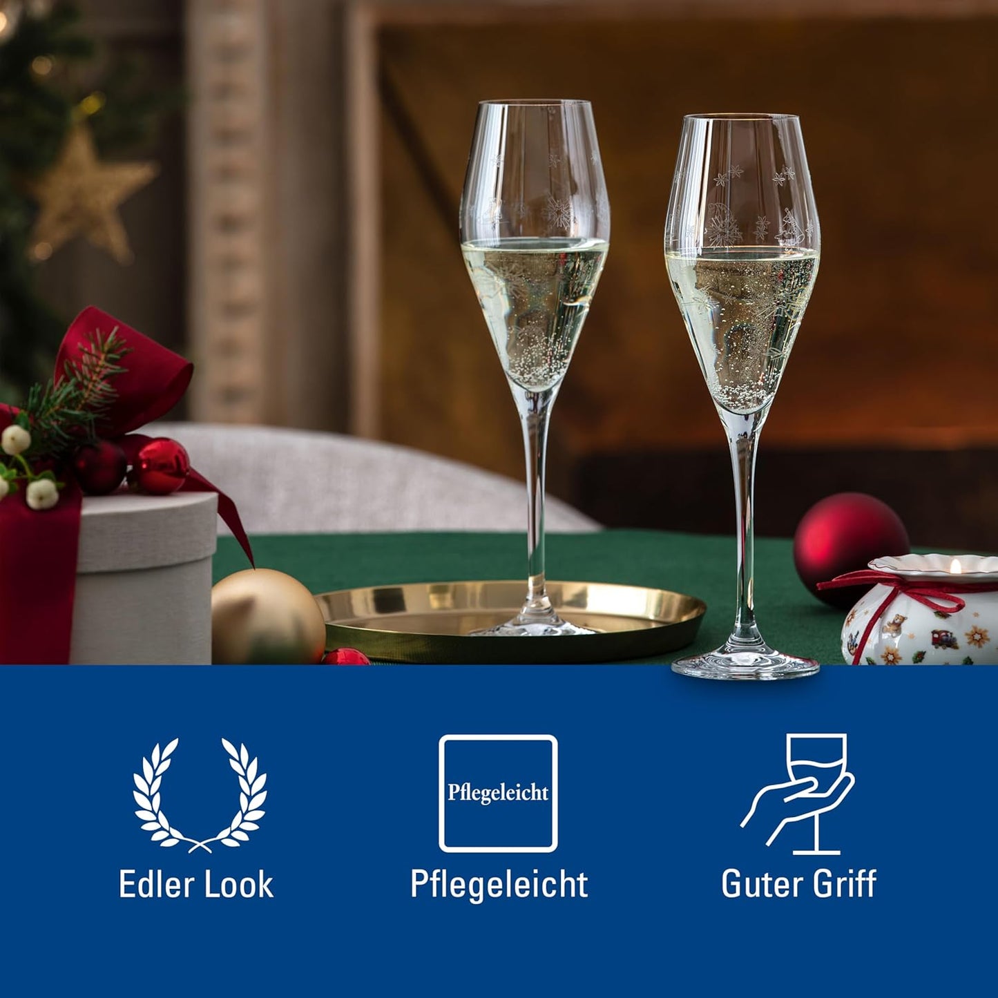 Villeroy & Boch  Calice di Champagne, 0.26 Litri, Glass, Trasparente