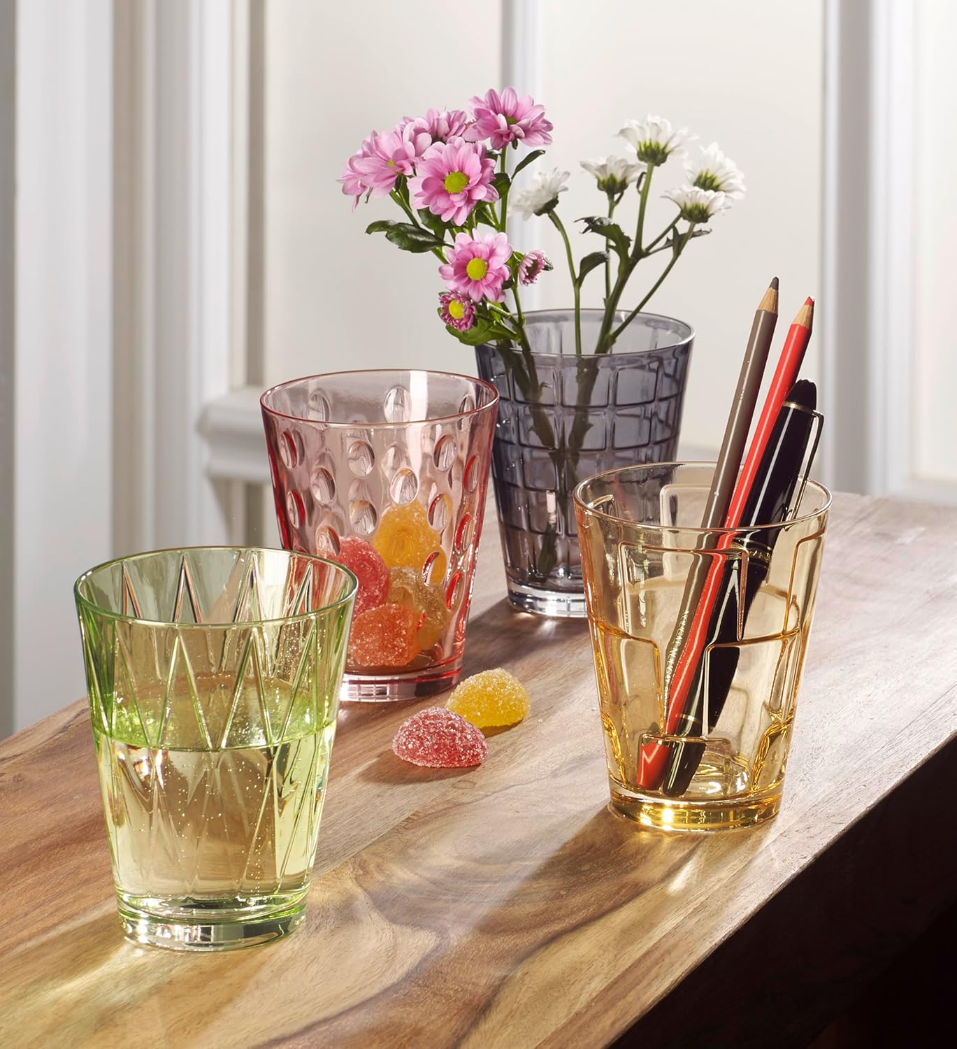 Villeroy & Boch - Dressed Up Bicchiere Da Acqua Set di 4 Trasparente, Lavabile in Lavastoviglie, Bicchieri Drink, Bicchiere di Succo, Set Bicchier, Cristallo