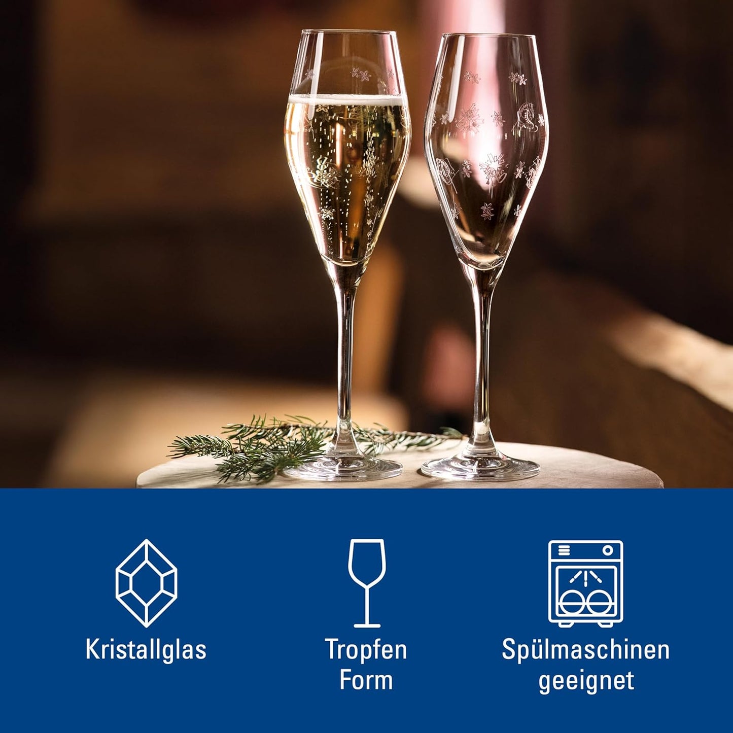 Villeroy & Boch  Calice di Champagne, 0.26 Litri, Glass, Trasparente