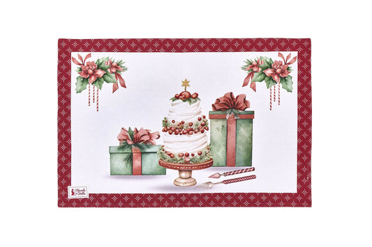 Nuvole di Stoffa Set 2 Tovagliette americane "Storia di Natale" 33x50 cm