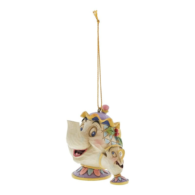 ENESCO | Disney Traditions  Decorazione da appendere di Mrs. Potts e Chip