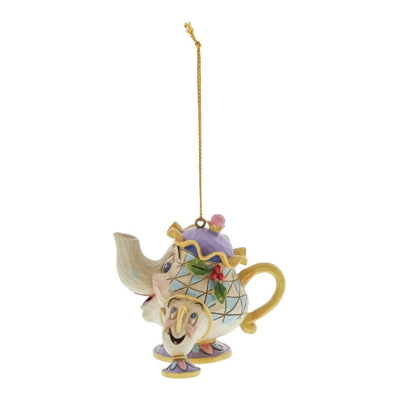 ENESCO | Disney Traditions  Decorazione da appendere di Mrs. Potts e Chip
