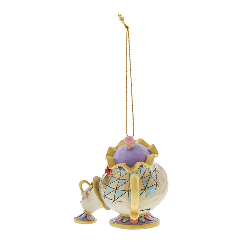 ENESCO | Disney Traditions  Decorazione da appendere di Mrs. Potts e Chip