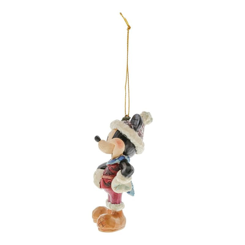 ENESCO | Disney Traditions  Decorazione da appendere a forma di Topolino ricoperto di zucchero