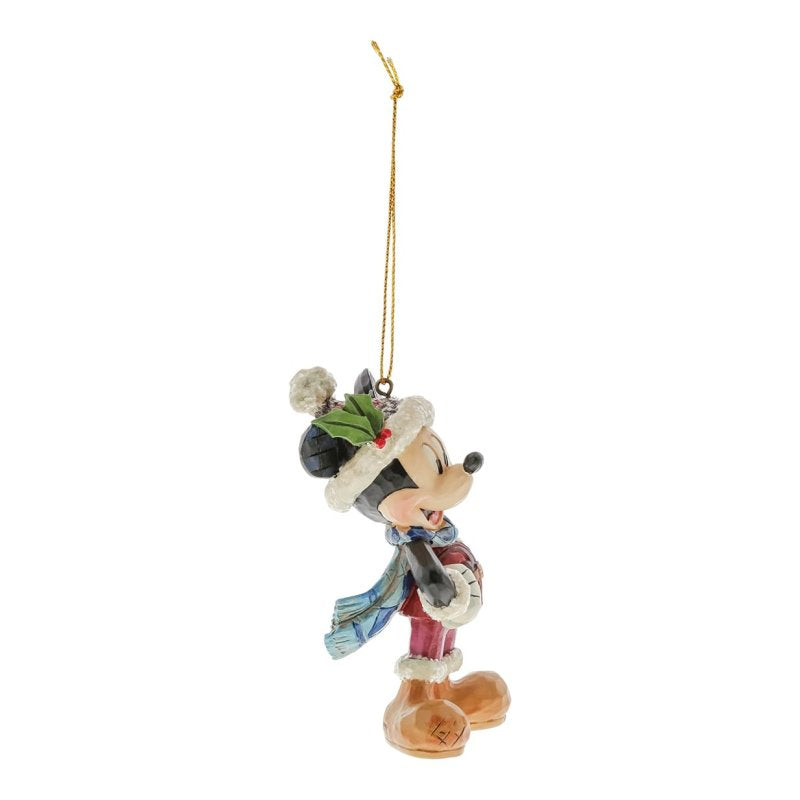 ENESCO | Disney Traditions  Decorazione da appendere a forma di Topolino ricoperto di zucchero