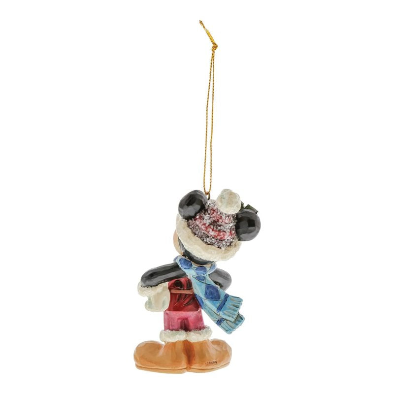 ENESCO | Disney Traditions  Decorazione da appendere a forma di Topolino ricoperto di zucchero