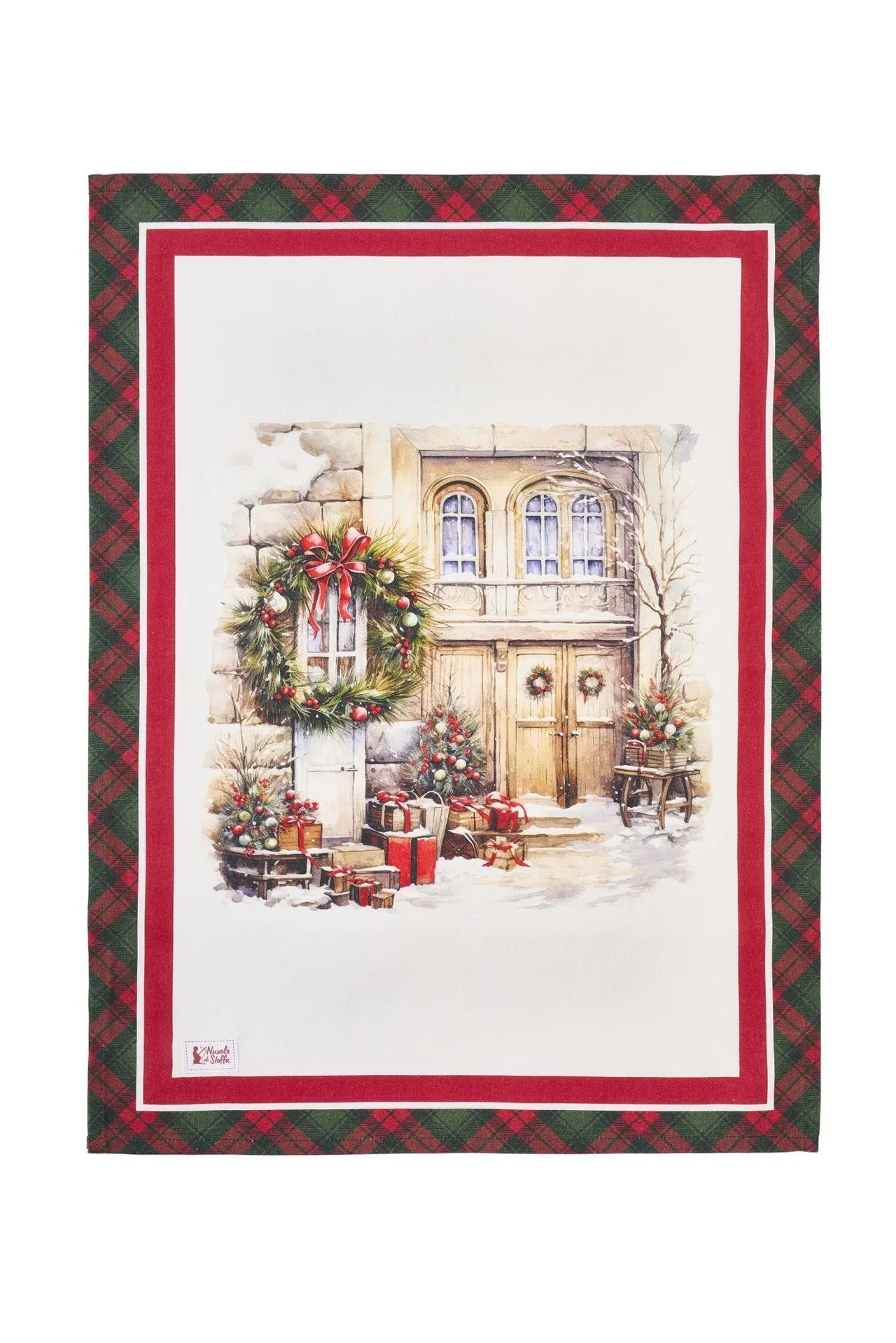 Nuvole di Stoffa Canovaccio natalizio "Christmas is Coming" 50x70 cm 6 varianti(1 unità)