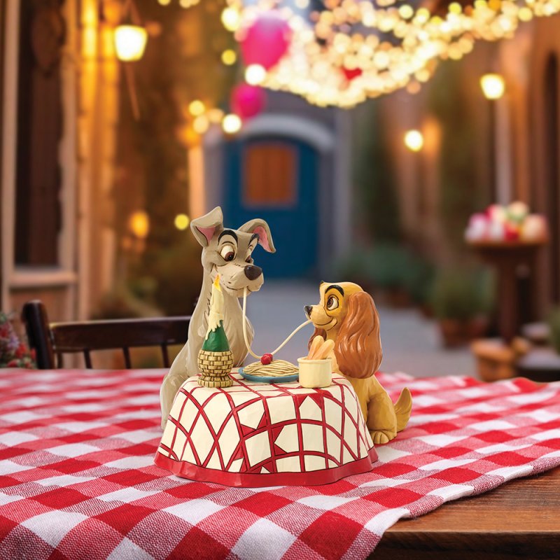 Disney Traditions Enesco Statuetta LED di Lilli e il Vagabondo di Disney Traditions