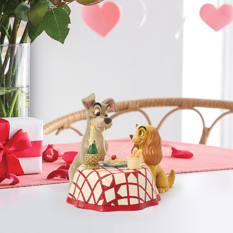 Disney Traditions Enesco Statuetta LED di Lilli e il Vagabondo di Disney Traditions