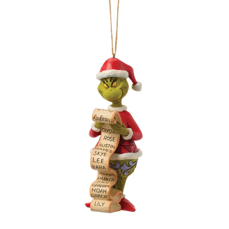 ENESCO | Addobbo Pallina Grinch Lista