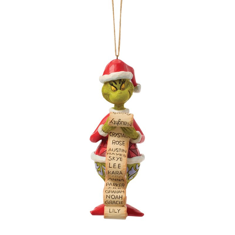 ENESCO | Addobbo Pallina Grinch Lista