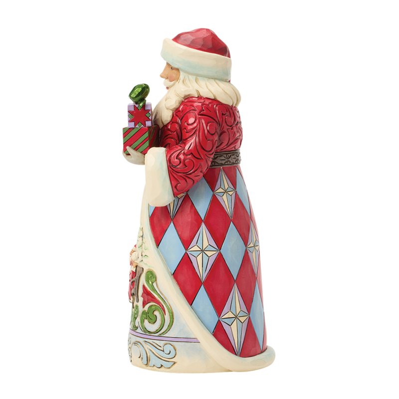 Disney Traditions Enesco Babbo Natale Con Babbo Natale E La Signora Scene Su Abito