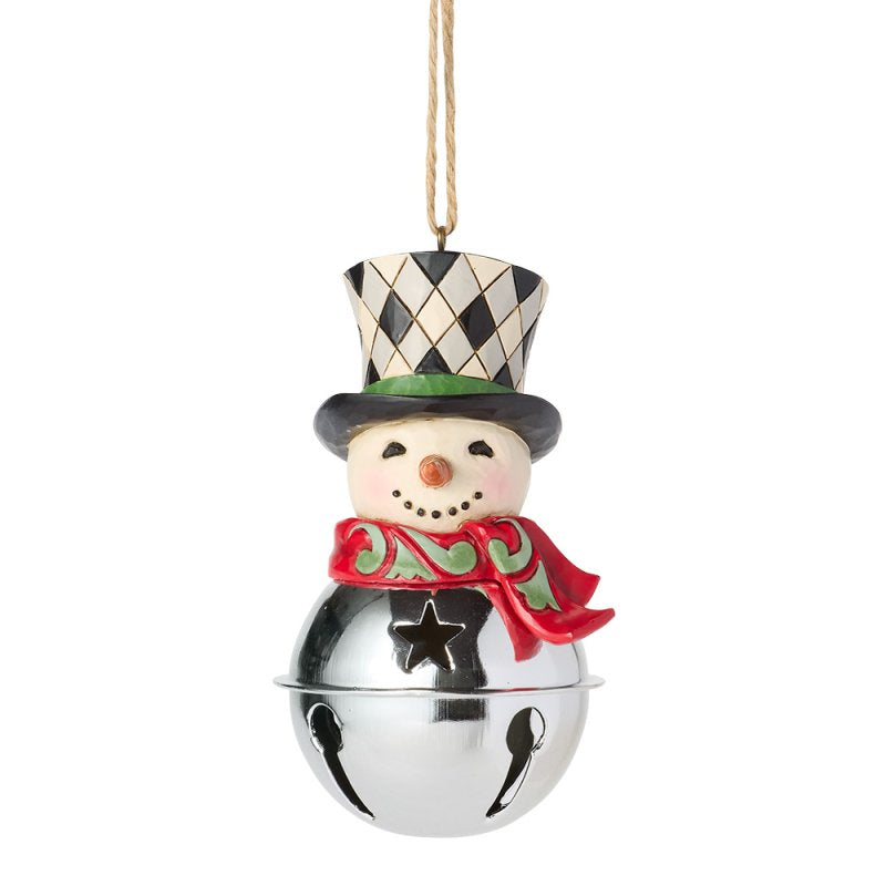 ENESCO | Addobbo Pallina a forma di pupazzo di neve Highland Glen di Heartwood Creek