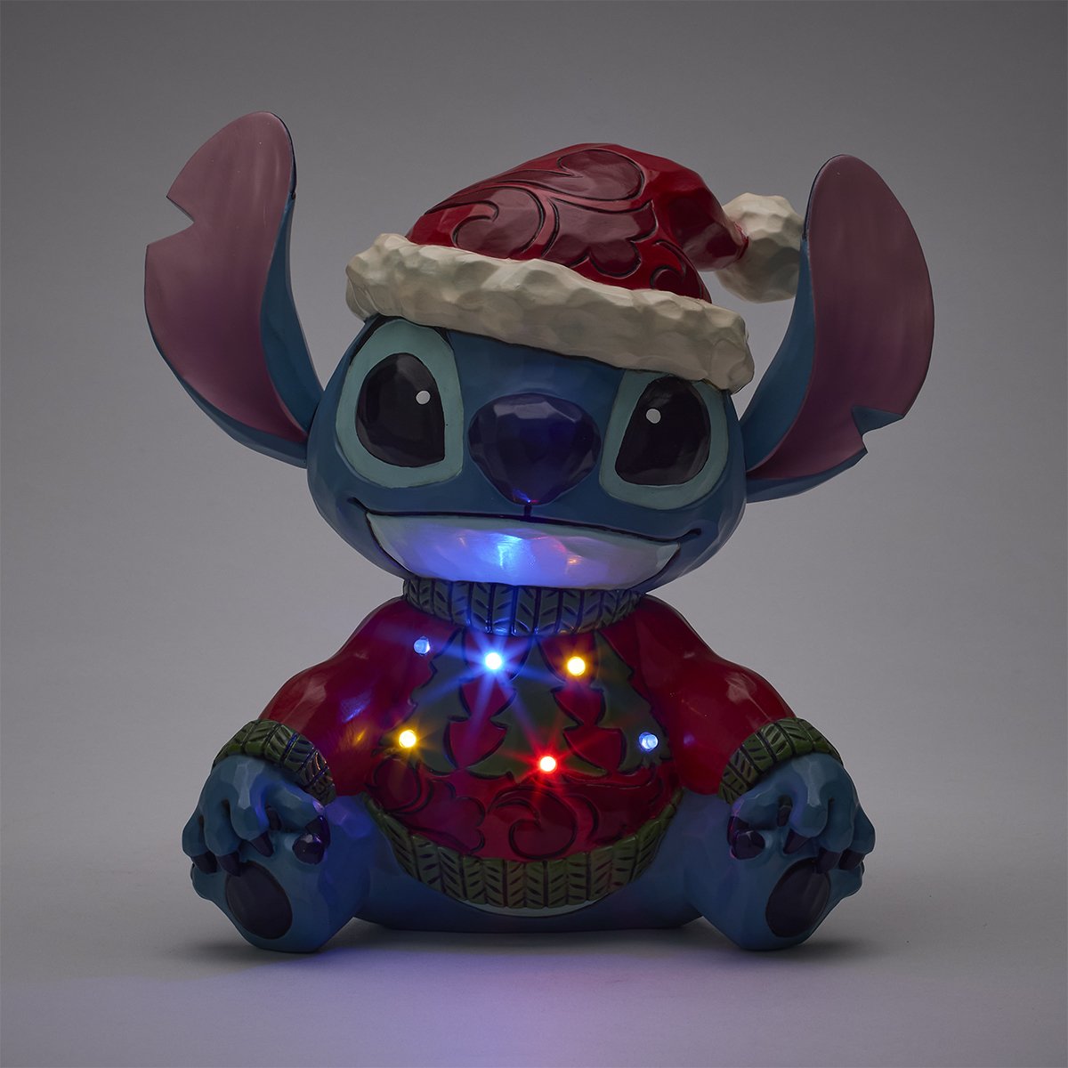 Enesco Disney Traditions Stitch Led Con Maglione Natalizio