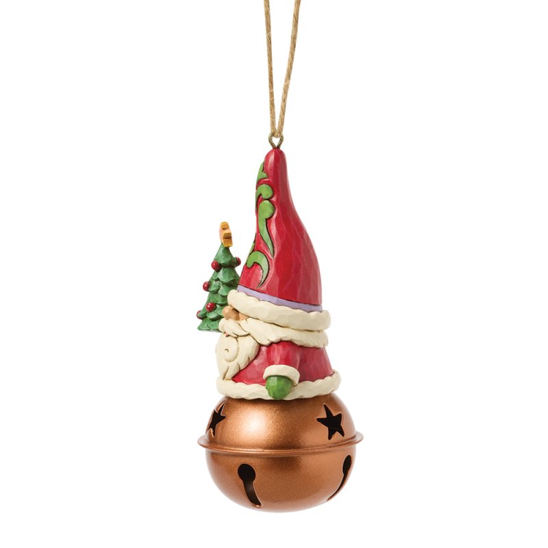 Jim Shore Enesco Gnomo di Natale sul campanello