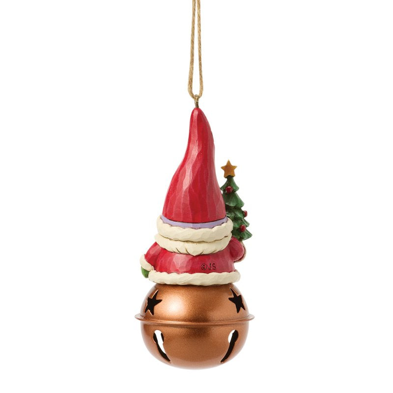 Jim Shore Enesco Gnomo di Natale sul campanello