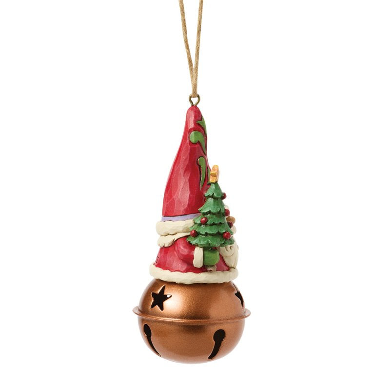 Jim Shore Enesco Gnomo di Natale sul campanello