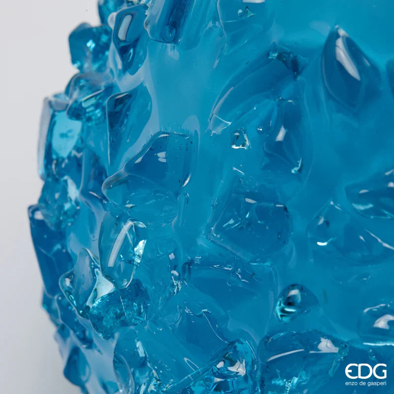 EDG Vaso Gemme Azzurro in Vetro 28cm D27