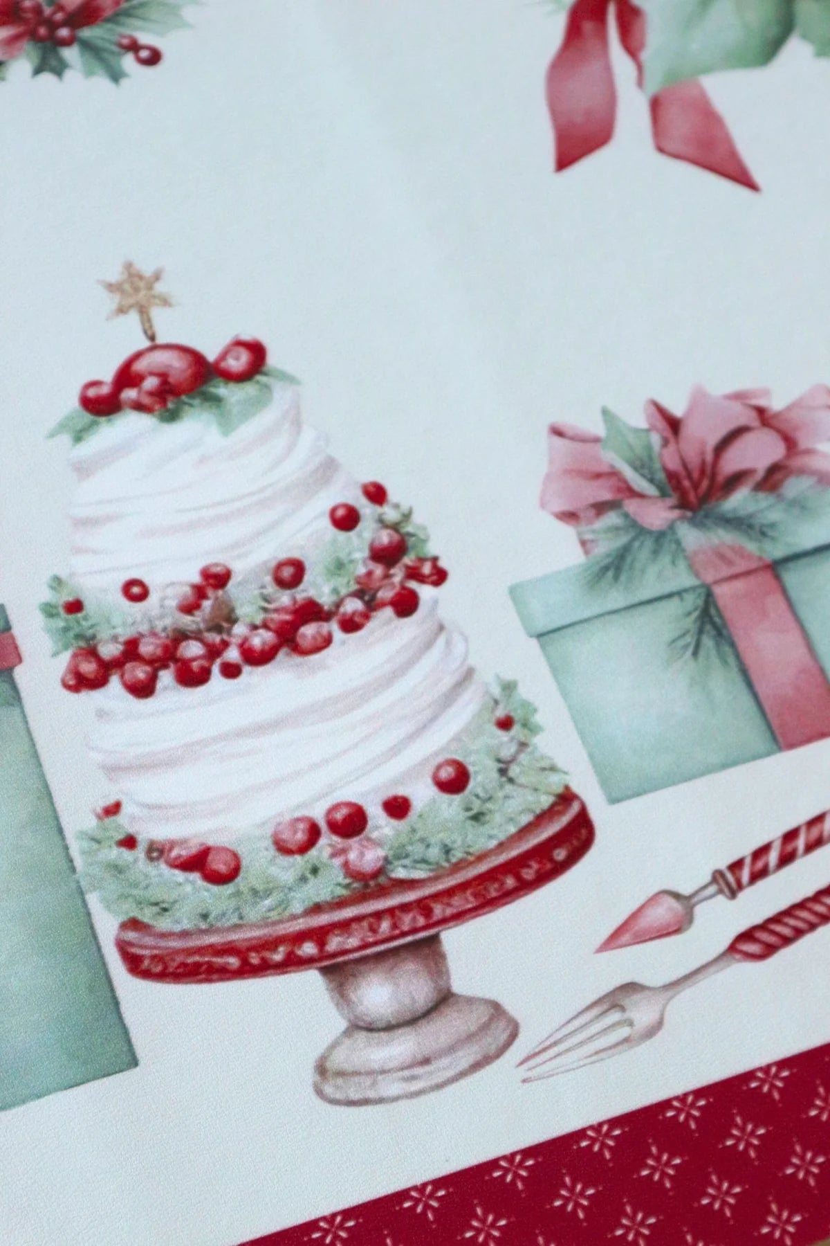 Nuvole di Stoffa Tovaglia Vinile Collezione Storia di Natale