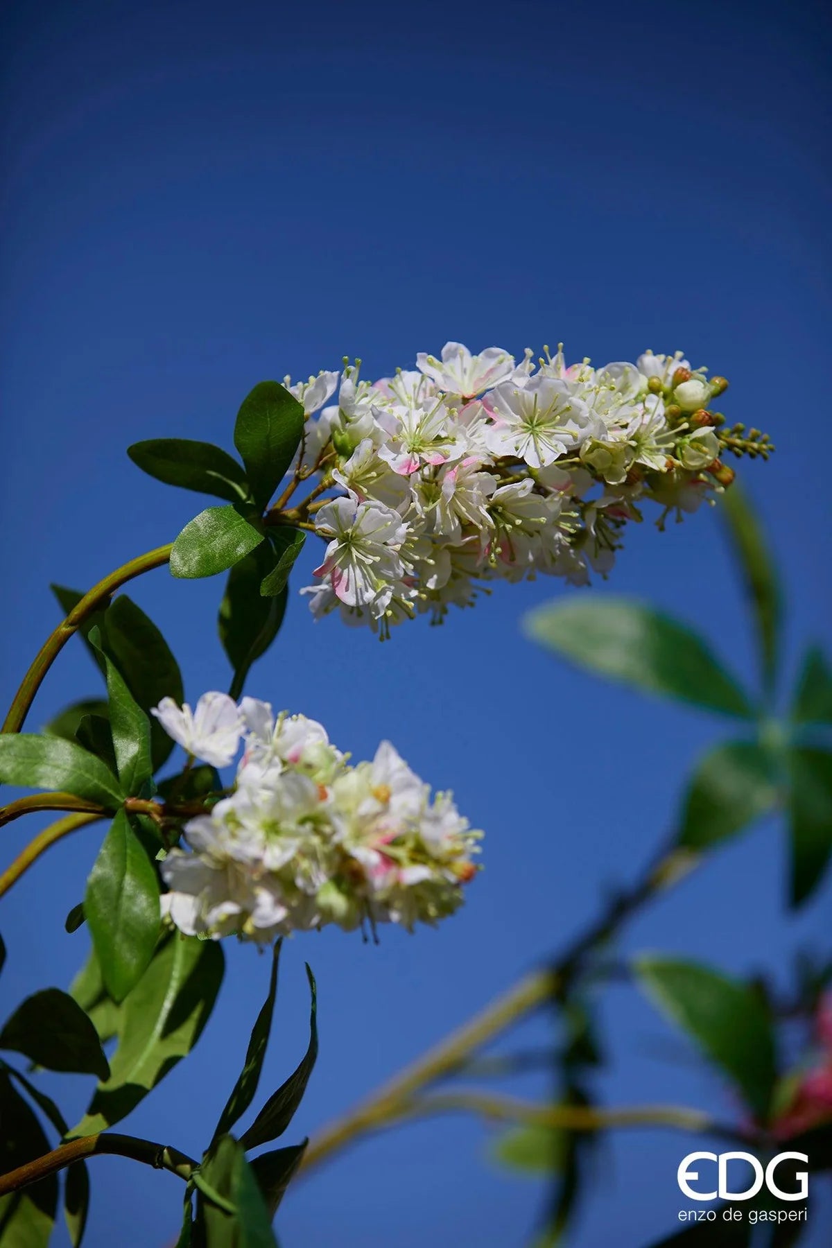 EDG Enzo De Gasperi  Fiore Artificiale con foglie e gambo Castagno