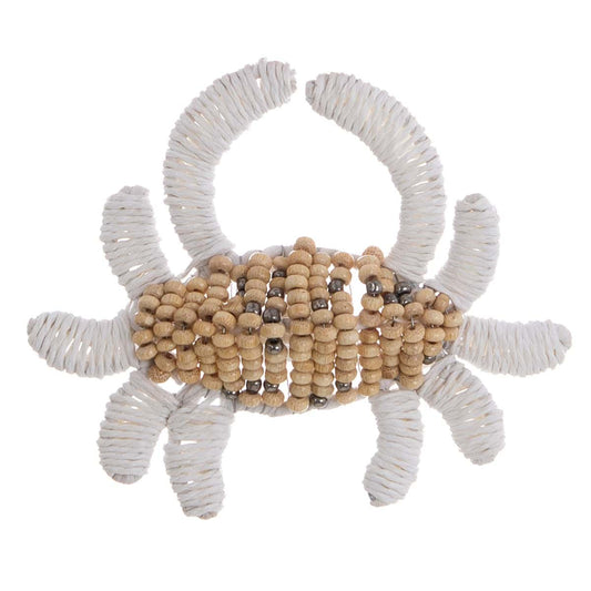 Portatovagliolo in raffia, della collezione  di Blanc Mariclò.