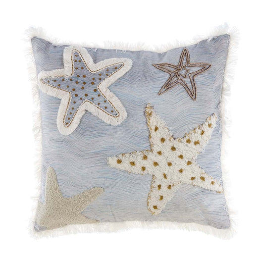 Cuscino Stampato E Ricamato ” CORAL REEF” Di Blanc Mariclo’