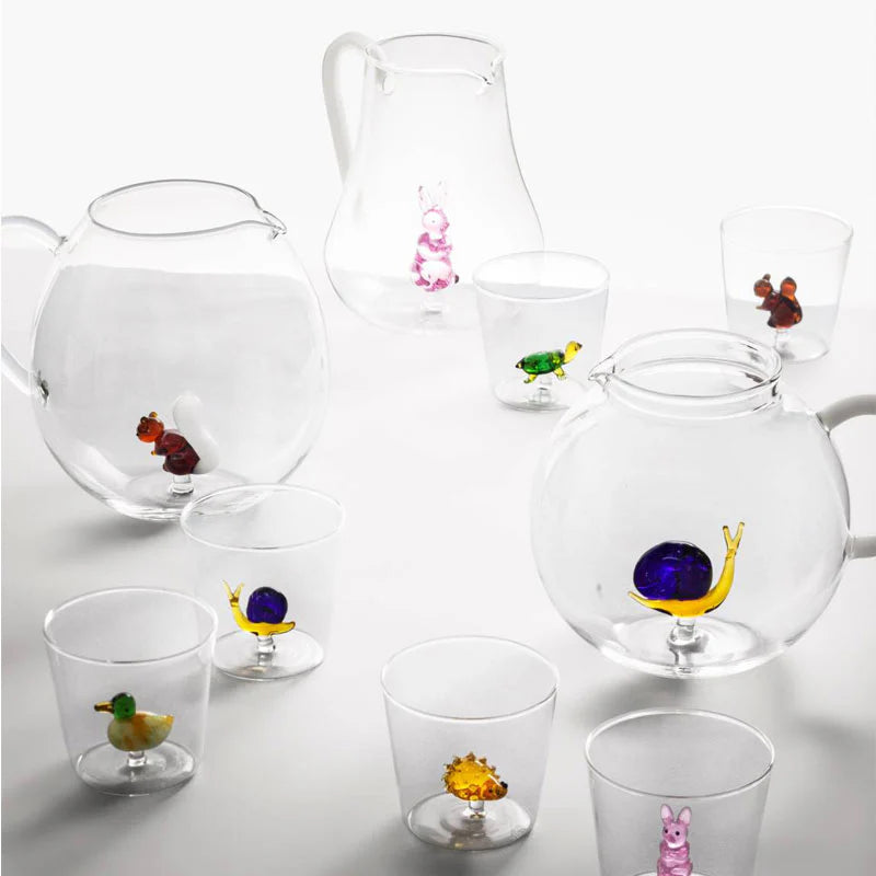Ichendorf Milano Animal Farm Brocca Coda di Scoiattolo in Vetro Borosilicato