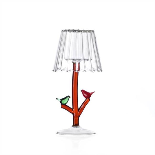 IchendorfTealight Birds In Vetro Borosilicato
