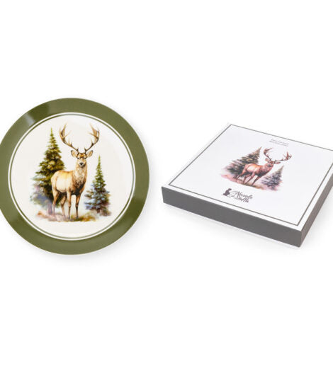 Nuvole di Stoffa Piatto in new bone con scatola regalo – Bosco incantato