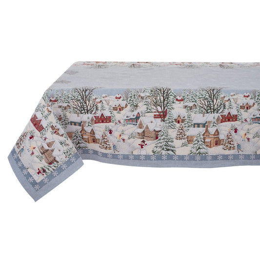 Blanc Mariclo tovaglia / copritavolo gobelin serie Borgo Alpino cm. 140x200
