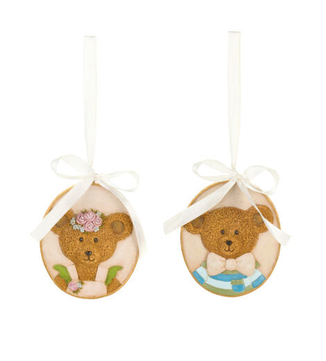 Nuvole di stoffa – Assortimento decorazioni orsi in resina Sweet Bear | Decorazioni raffinate