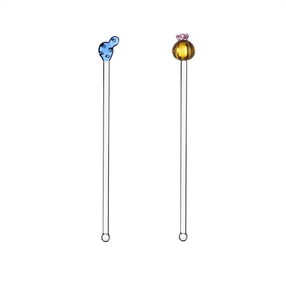 Ichendorf Milano Set 2 mixers blue and rosa flower cactus