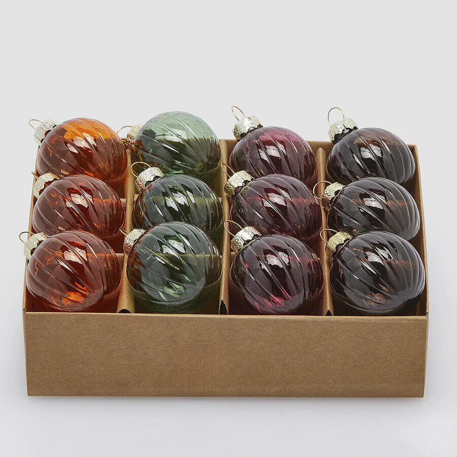 EDG - Enzo De Gasperi Addobbo Palla Decomix – Set 12 Pezzi Ø4 Cm In Vetro