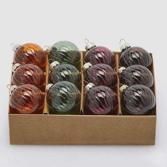 EDG - Enzo De Gasperi Addobbo Palla Decomix – Set 12 Pezzi Ø4 Cm In Vetro