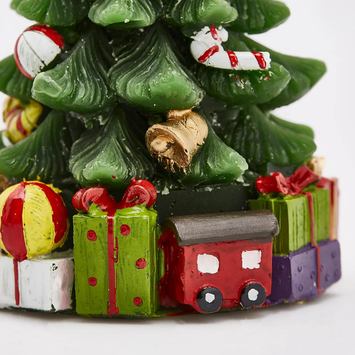 EDG Enzo De Gasperi Candela Pino Decorato H28 cm