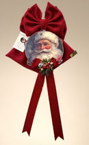 Madame Fioccò | Fiocco Natalizio con Tamburello Babbo Natale