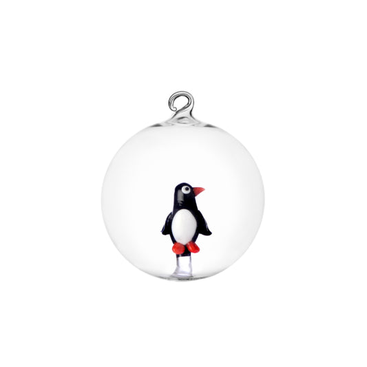 Ichendorf Milano Christmas Teles Pallina di Natale Pinguino in Vetro Borosilicato