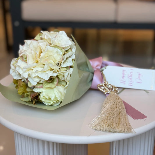 Fiori di Lena Mini Bouquet con Fiori Profumati e Portachiavi Gioiello