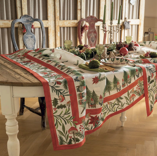 Tessitura Toscana Jolly Elf Tovaglia Stampata 170X270CM