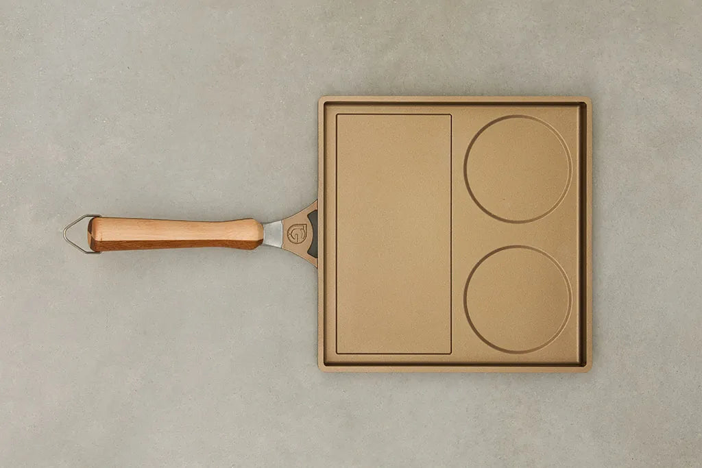 Luchetti K360 – Cuoci Uova antiaderente 28×28 cm in alluminio pressofuso