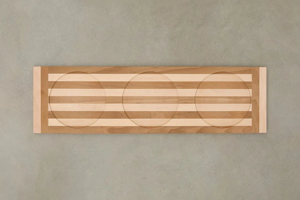 Luchetti -Tagliere 63 cm da portata per tre degustazioni