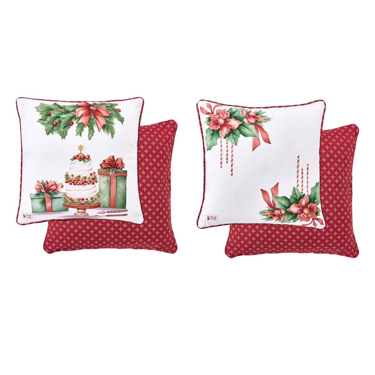 Nuvole di Stoffa Cuscino Storia di Natale Regali 40x40 cm