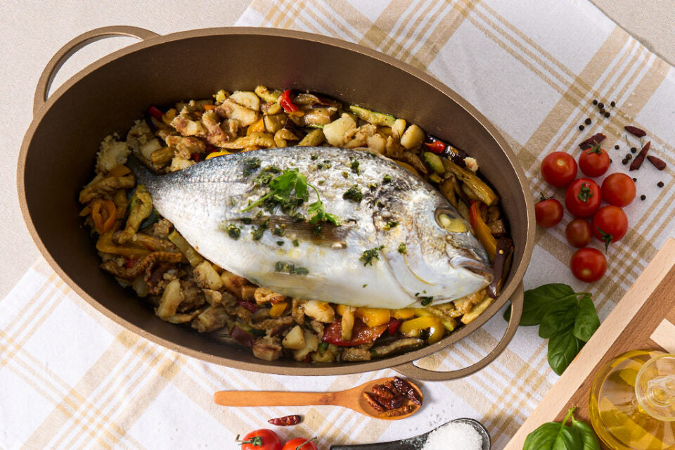 Luchetti-K360, pesciera 26x38 cm - induzione