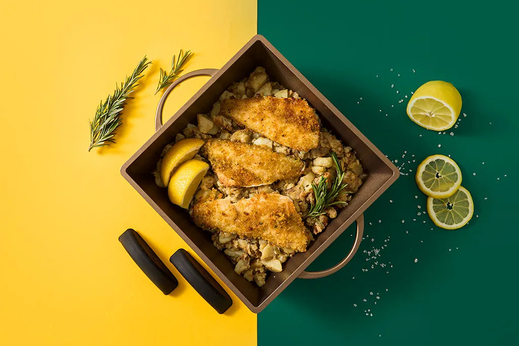 Luchetti -K360 – Quadrata antiaderente 25×25 cm in alluminio pressofuso