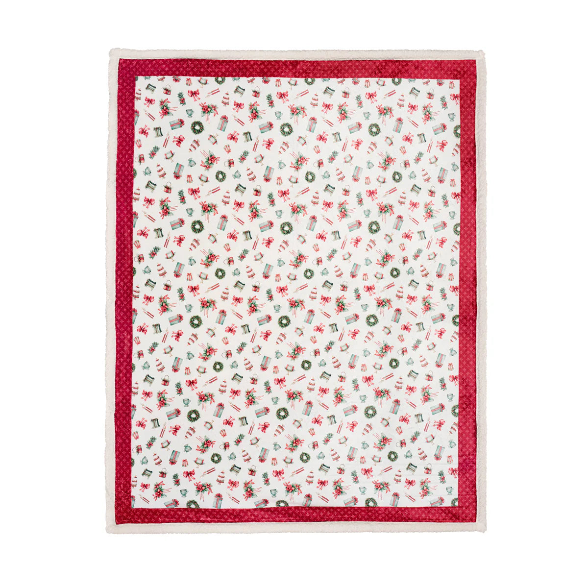 Nuvole di Stoffa Plaid natalizio + confezione "Storia di Natale" 130x160 cm