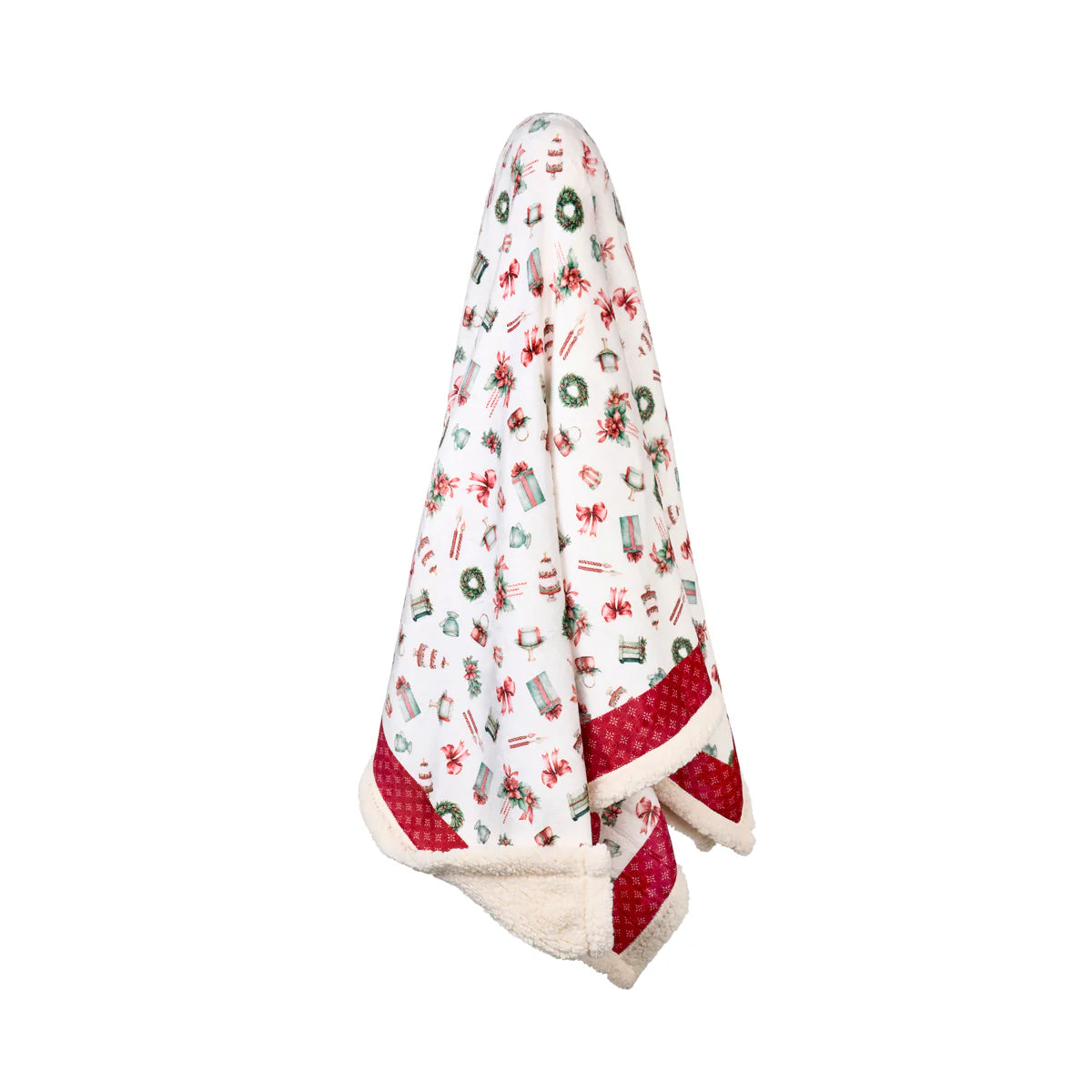 Nuvole di Stoffa Plaid natalizio + confezione "Storia di Natale" 130x160 cm