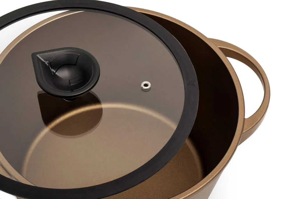 Luchetti -K360 – Pentola antiaderente Ø 24 cm in alluminio pressofuso