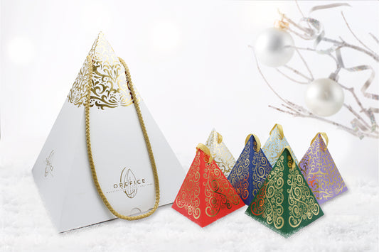 OREFICE - Mega Piramide Natalizia Contenete 6 Piramidi Piccole - 200g