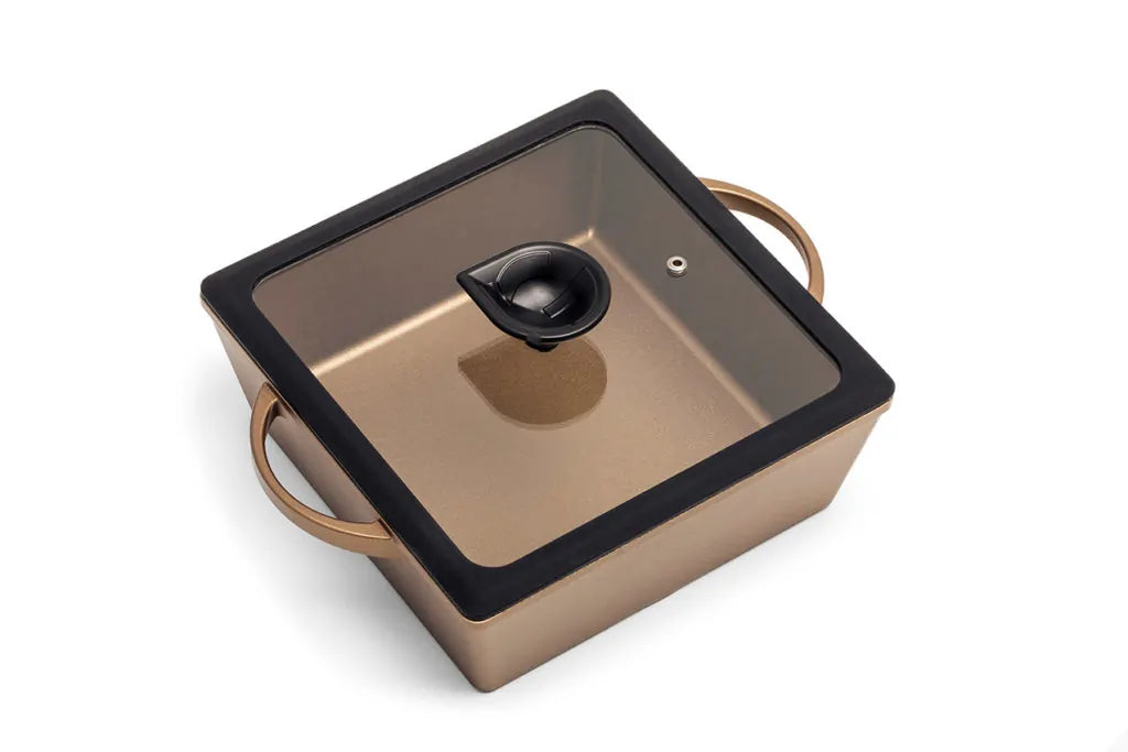 Luchetti -K360 – Quadrata antiaderente 25×25 cm in alluminio pressofuso